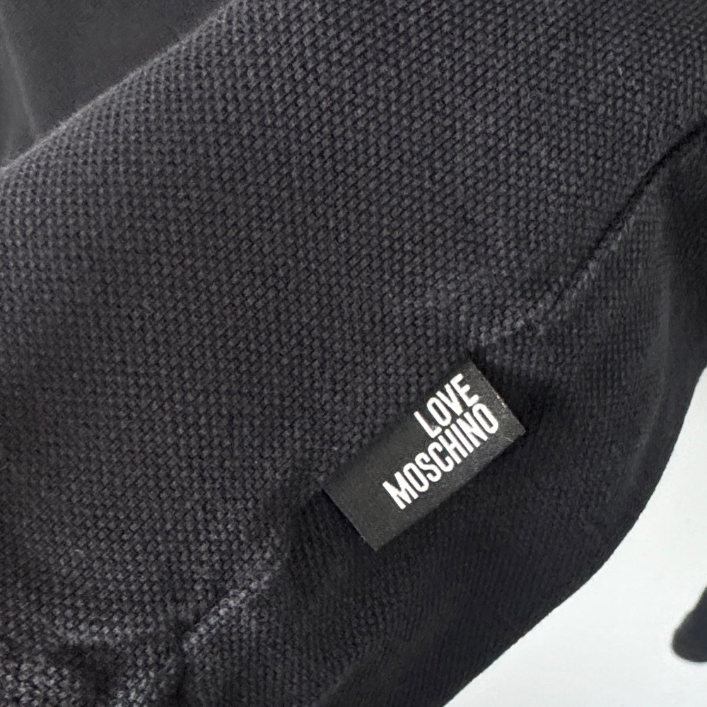 Love Moschino Black Polo with Red Logo - Picture 4 of 13